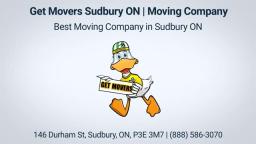 Get Movers  | Best Moving Company in Sudbury ON