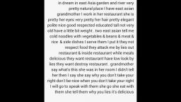 East Asian grandmother restaurant