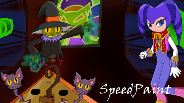 SpeedPaint - NiGHTS vs Bony Bomamba