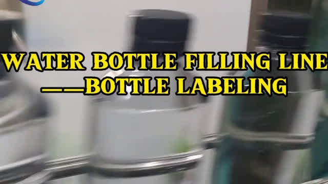 Water bottle filling line ——bottle labeling #robot#foryou#machine#industry