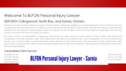 Car Accident Law Firms Sarnia - BLFON Personal Injury Lawyer (800) 943-0716