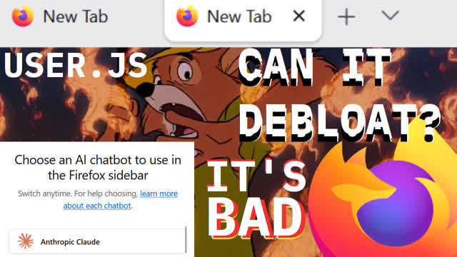 Make Firefox feel as Empty as you do on the Inside (Debloat Guide)