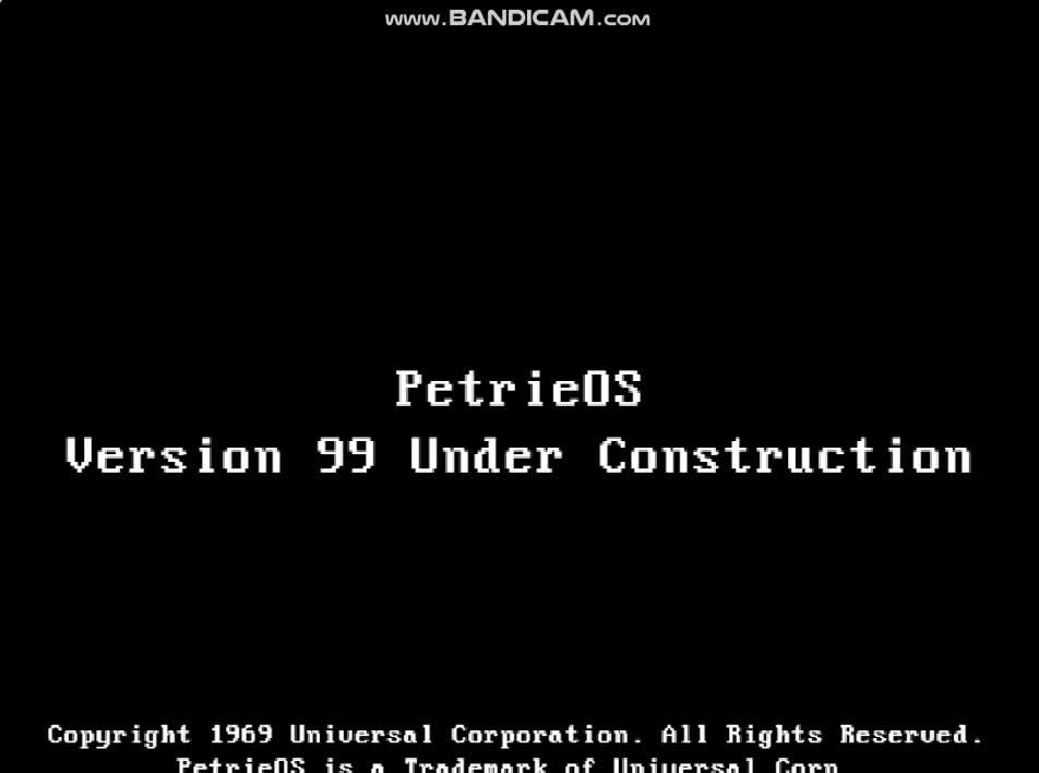PetrieOS History with Never Released Versions - Revision 1 (Part 5)