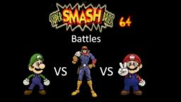 Super Smash Bros 64 Battles #77: Luigi vs Captain Falcon vs Mario