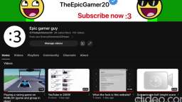 Subscribe to my YouTube channel! (don’t watch if you hate YouTube or don’t have an account)