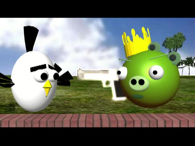 Los Angry Birds Con Pistolas!?!? (Reanimado En iClone 5)