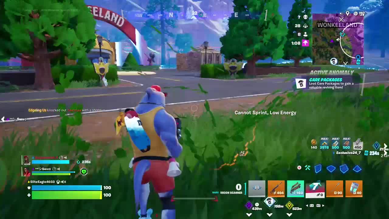 Fortnite Chapter 7 Victory Royale with Steve Shark squad battle