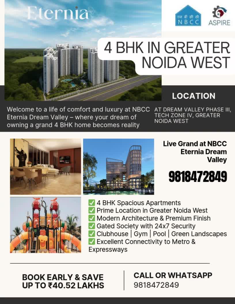 Luxury 4 BHK Flats in Greater Noida West
