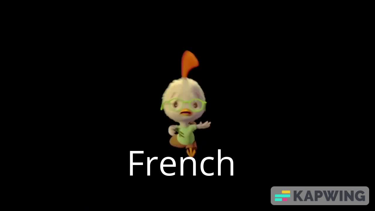 Every Chicken Little Says "RUN!" In Different Language (CONTAINS SCARY SOUNDS AND JUMPSCARE)