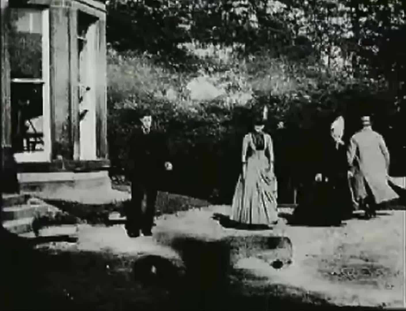 Roundhay Garden Scene, but I used MMAudio to add audio