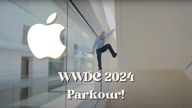 Craig Federighi Does Parkour in Apple WWDC of 2024