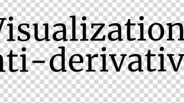 A Visualization of Anti-derivatives