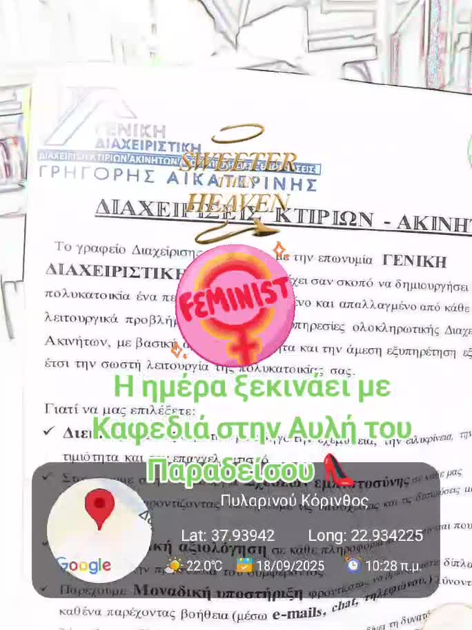 Η ημέρα ξεκινάει με Καφεδιά στην Αυλή του Παραδείσου 👠