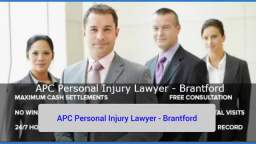Insurance Claim Lawyer Brantford - APC Personal Injury Lawyer (800) 317-6205