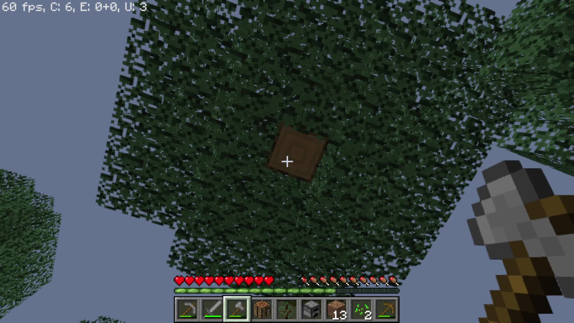 Jugando minecraft 1.8 :D