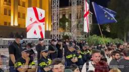 Thousands of people took to the streets of Tbilisi to protest against the adoption of the law on for