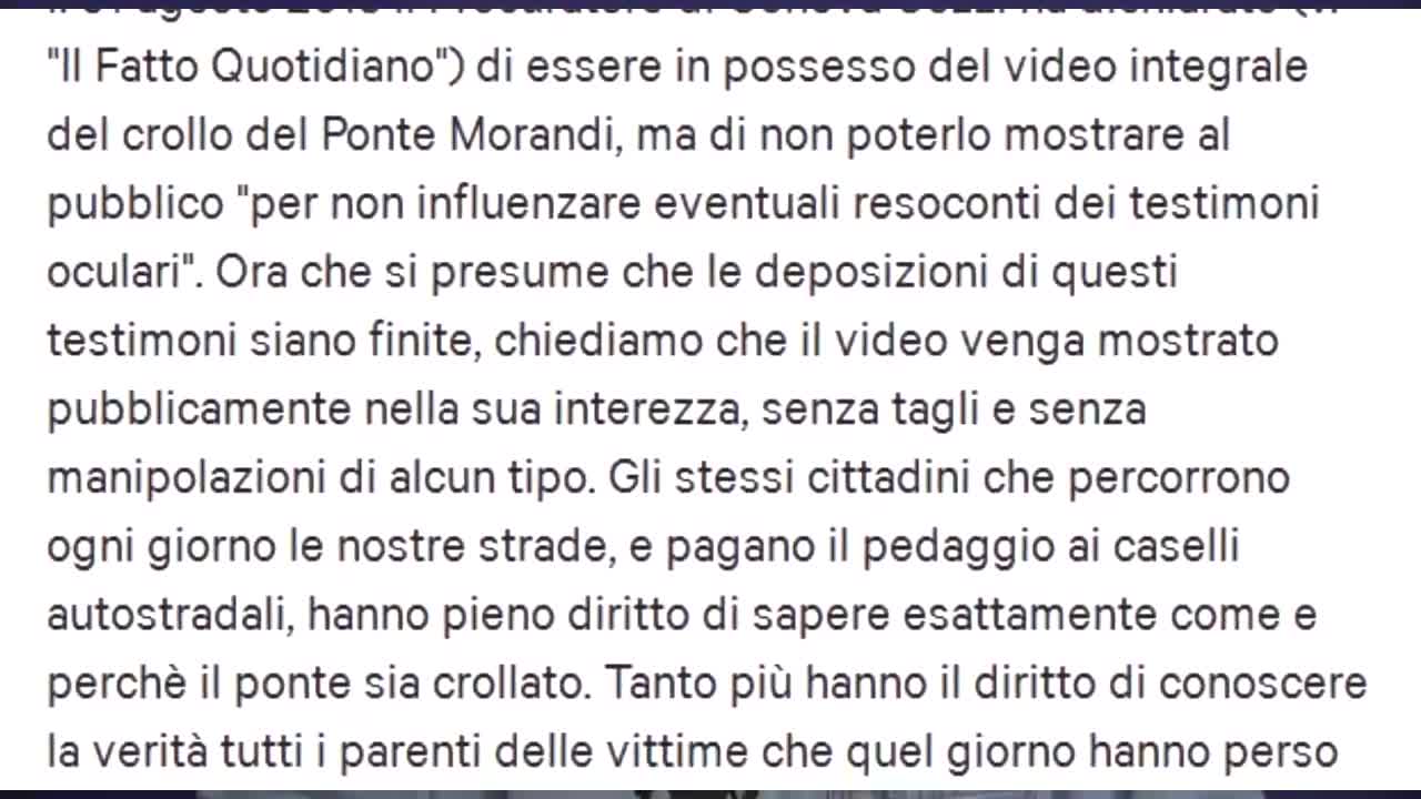 Ponte Morandi: il video integrale del crollo [ReUpload]