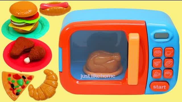 Just Like Home Toy Microwave Oven Play Kitchen & Play Doh Steak Chicken Dinner! Just Like Home Toy Microwave Oven Play Kitchen & Play Doh Steak Chicken Dinner!