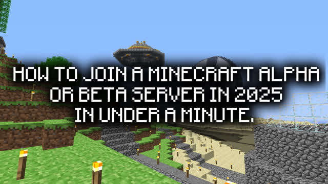 Join a Minecraft Alpha or Beta Server in Under 1 Minute (Quick Guide!)