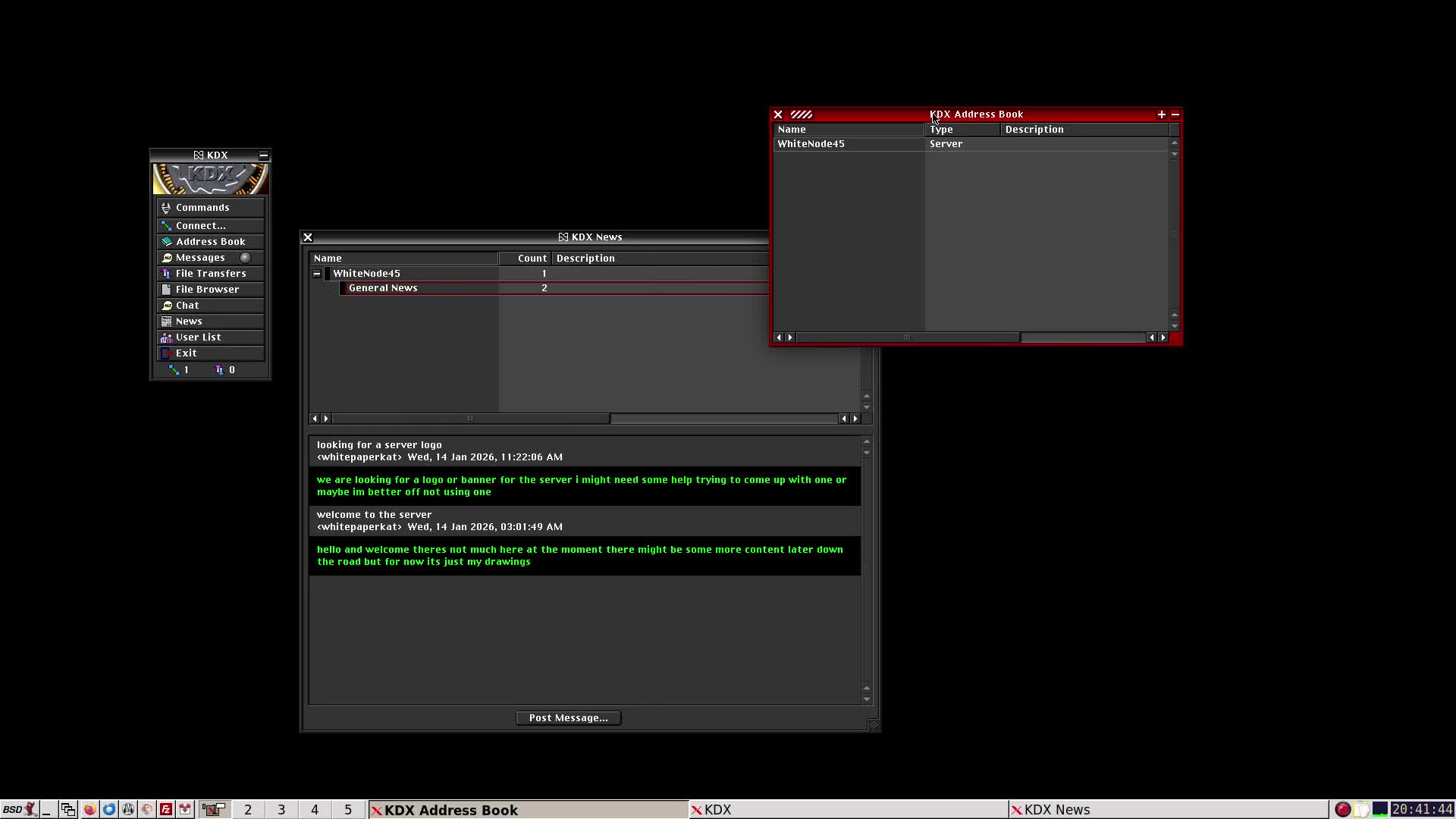 runing a KDX server too just cause i can
