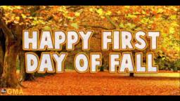 Happy first day of fall!
