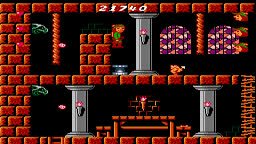 Trampoline glitch in Super Robin Hood on NES