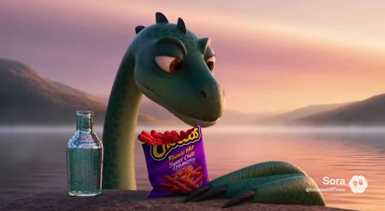 Loch Ness Cheetos ASMR [SORA]