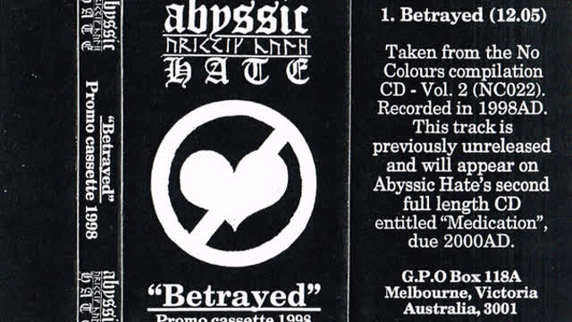 Abyssic Hate | Betrayed (1999) FULL PROMO SINGLE