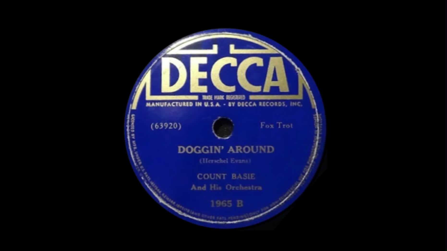 Doggin' Around — Count Basie And His Orchestra (1938)