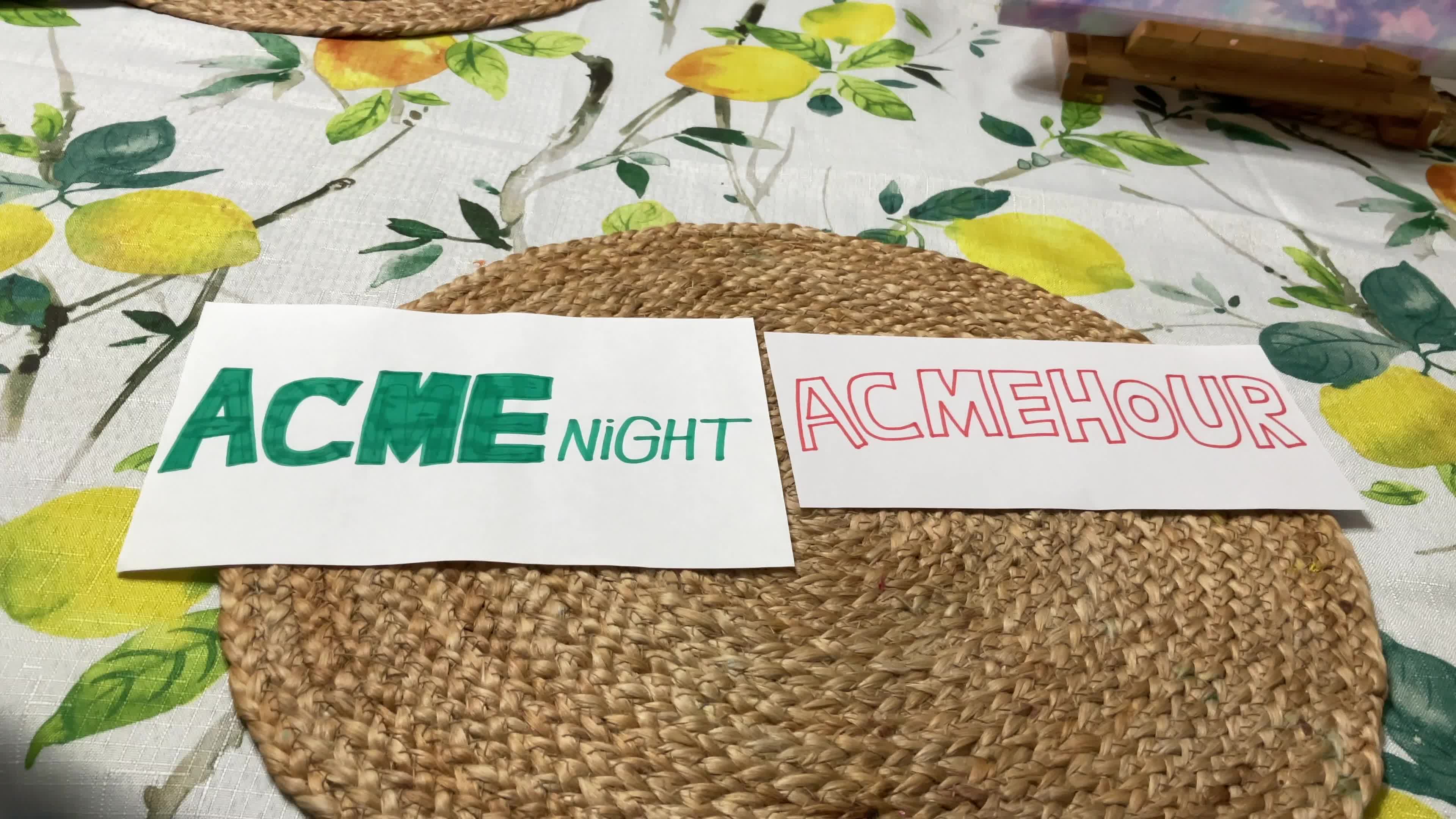 ACME Night & ACME Hour Sign On