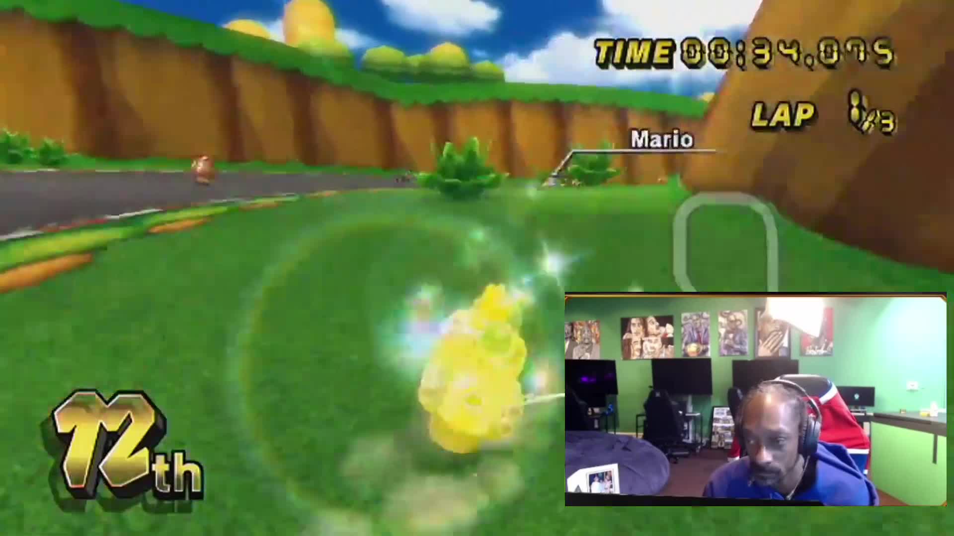 Snoop Dogg RAGEQUITS in Mario Kart
