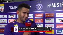 Alexander Schmidt nach der Austria Lustenau-Partie, 04.11.2023.