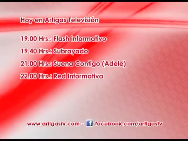Hoy en Artigas Televisión (Martes 16 de Octubre)