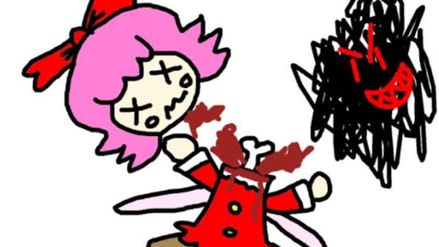 The Scribble Demon kills Ribbon