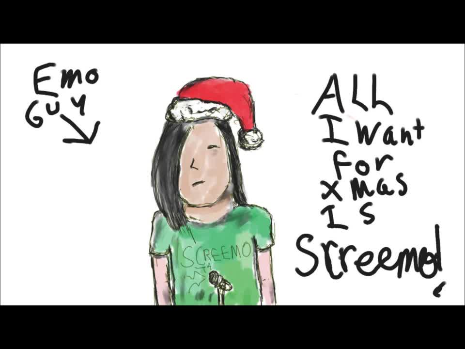 Away in a manger- Screamo Version-Blake Satan (Rediculously Emo)