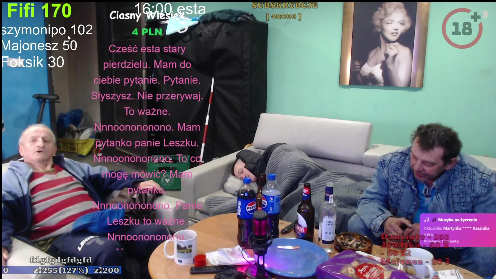 bystrzaktv Leszek uruchomiony wyzywa donejty