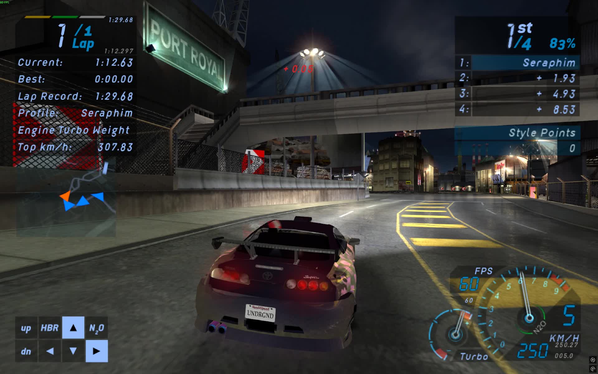 NFS Underground 1 | 1st Ave. Truck Stop, F - 1:27.25, NOS/Uniques (Supra) NFS Underground 1 | 1st Ave. Truck Stop, F - 1:27.25, NOS/Uniques (Supra)