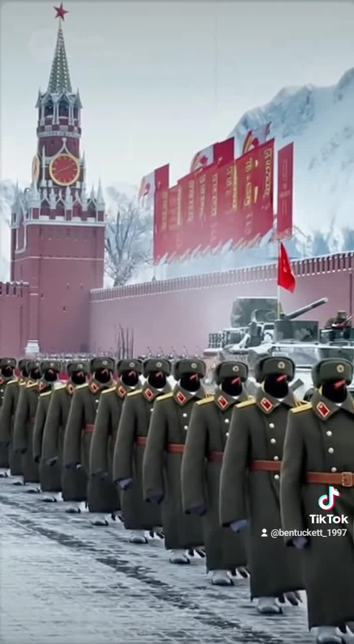 Soviet Penguin Army Military Parade (1980s TV Style) - Sora Soviet Penguin Army Military Parade (1980s TV Style) - Sora