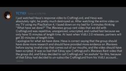 Discord Statement Regarding CraftingLord21s JReviews Rant Video. I Apologize.