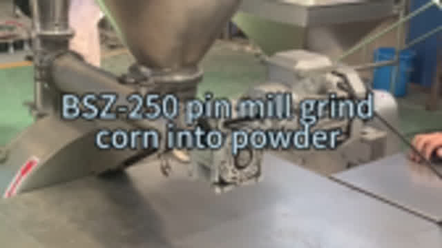 High speed pin mill grind corn