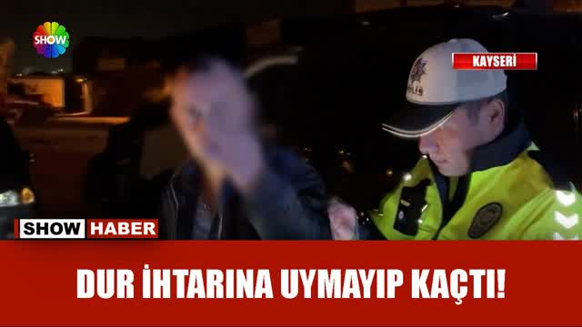 KAYSERİ'DE DUR İHTARINA UYMAYAN ALKOLLÜ SÜRÜCÜ BASIN MENSUBUNA SALDIRDI