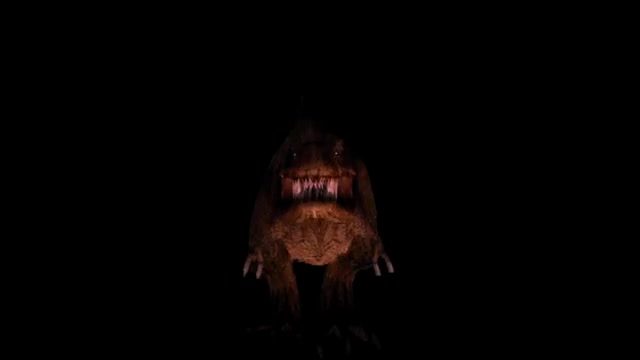 T-rex walk animation
