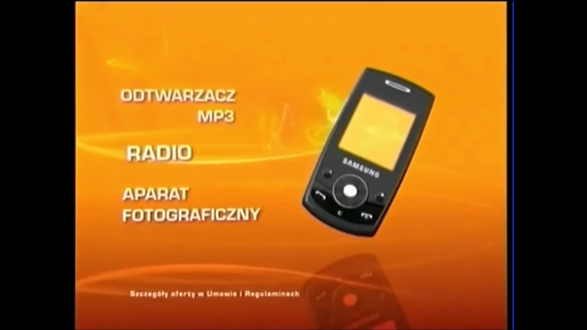 Reklama Cyforwy polsat telefon samsung 700 1zł (Polsat box telefon)2008