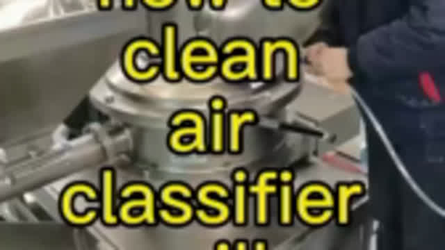 Do u know how to clean the air classifier mill quickly?