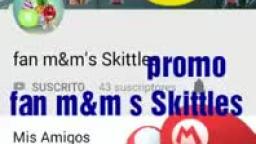 Promo para fan m&m s Skittles