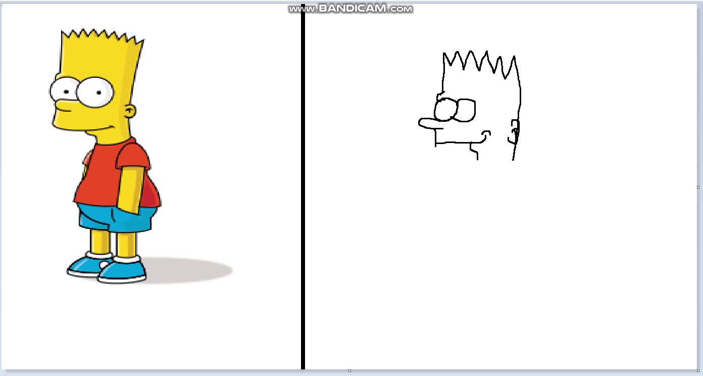 Drawing Bart Simpsons