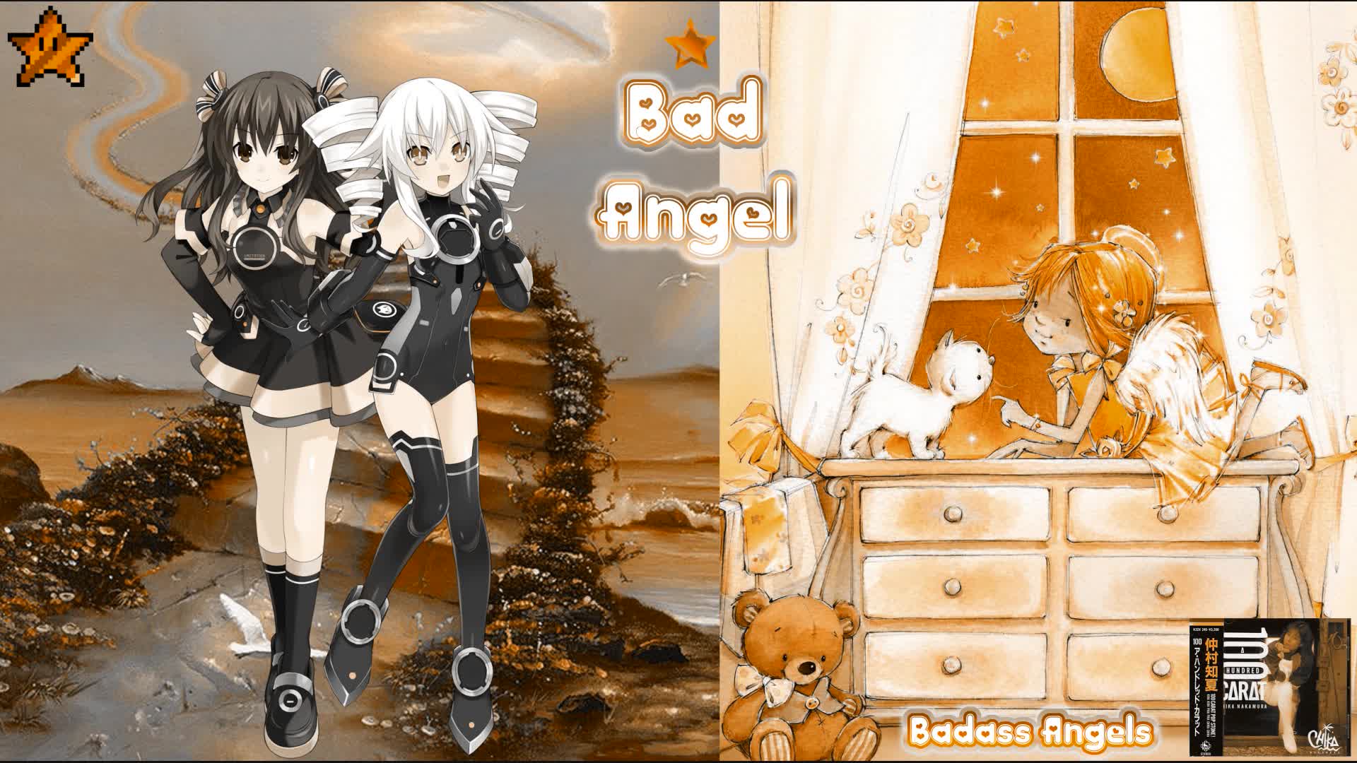 Uni (Hyper dimension Neptunia) + Gabby: Gods Little Angel Custom Wallpapers - Bad Angel