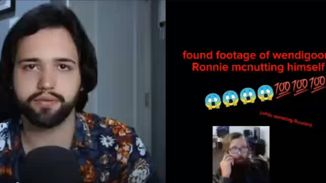 Found footage of wendigoon Ronnie mcnutting himself(og koawa archive)