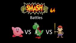 Super Smash Bros 64 Battles #142: Kirby vs Yoshi vs Ness