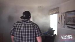 Angry Grandpa: The Smoke Grenade Prank!